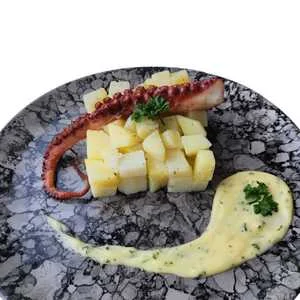 The G Beach Club - Food Menu - Potato with imported Squid